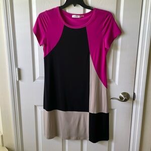 Women’s color block dress worn once